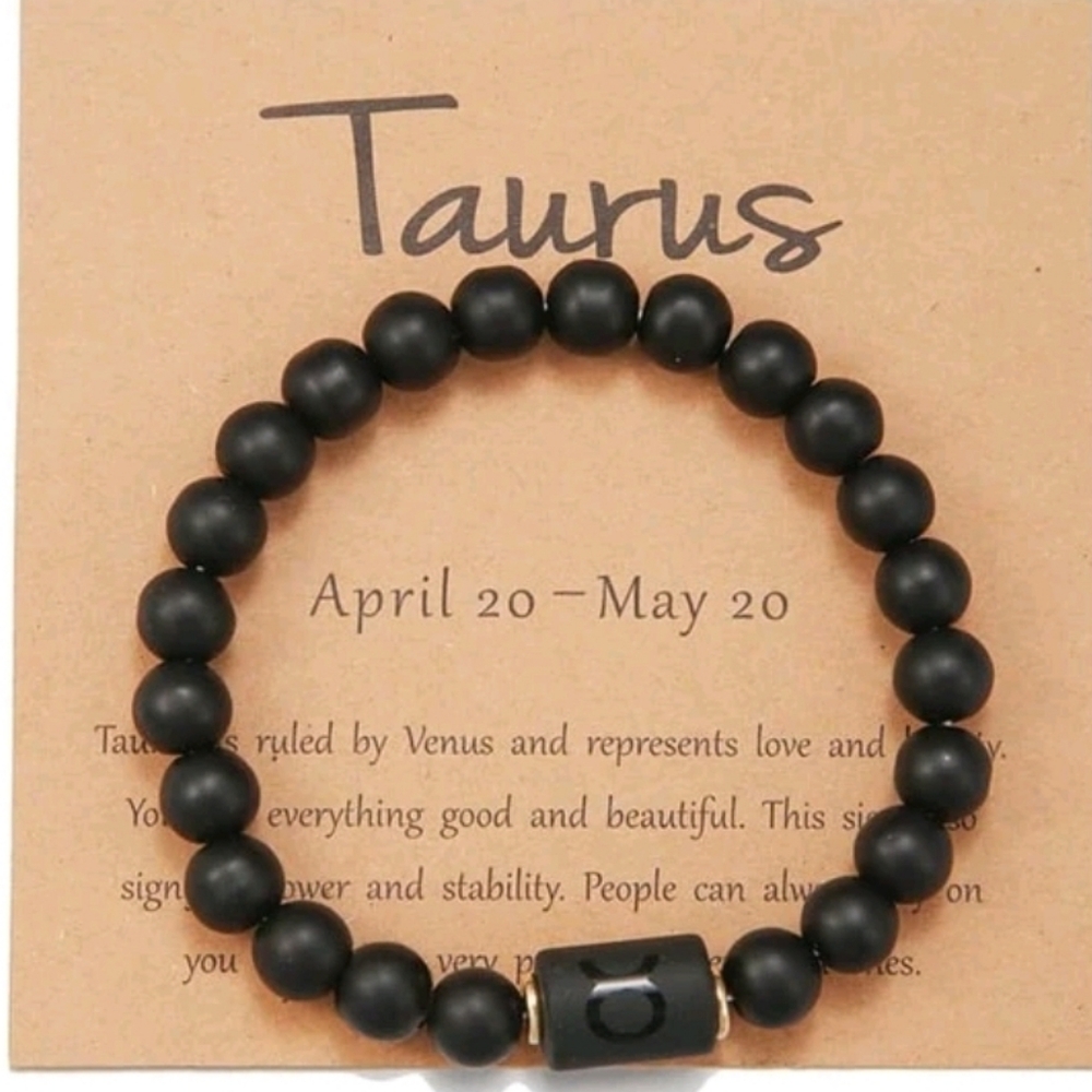 Taurus bead bracelet